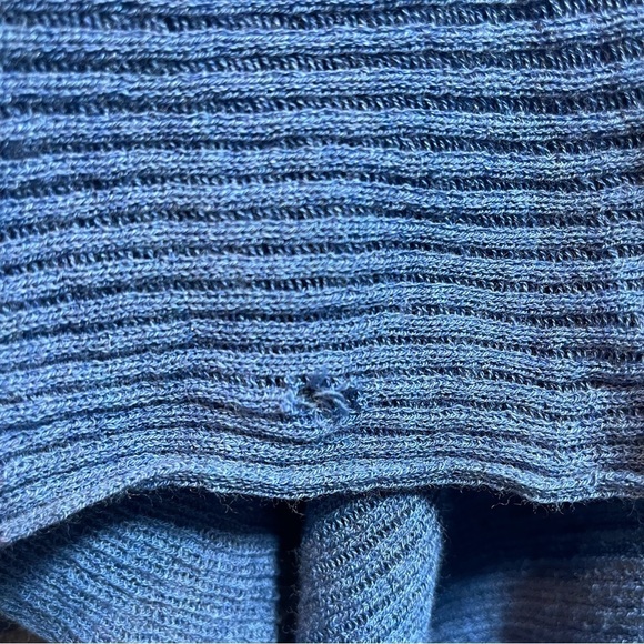 Eileen Fisher 100% Wool Open Front Knit Shawl Collar Diagonal Hem Cardigan PM - Picture 9 of 9